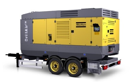 DrillAir: Wagon-mounted two-stage, oil-injected, asymmetrical rotary screw compressors, 25-35 bar (3