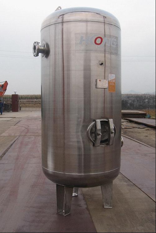 Stainless steel pressure vessel air tank receiver
